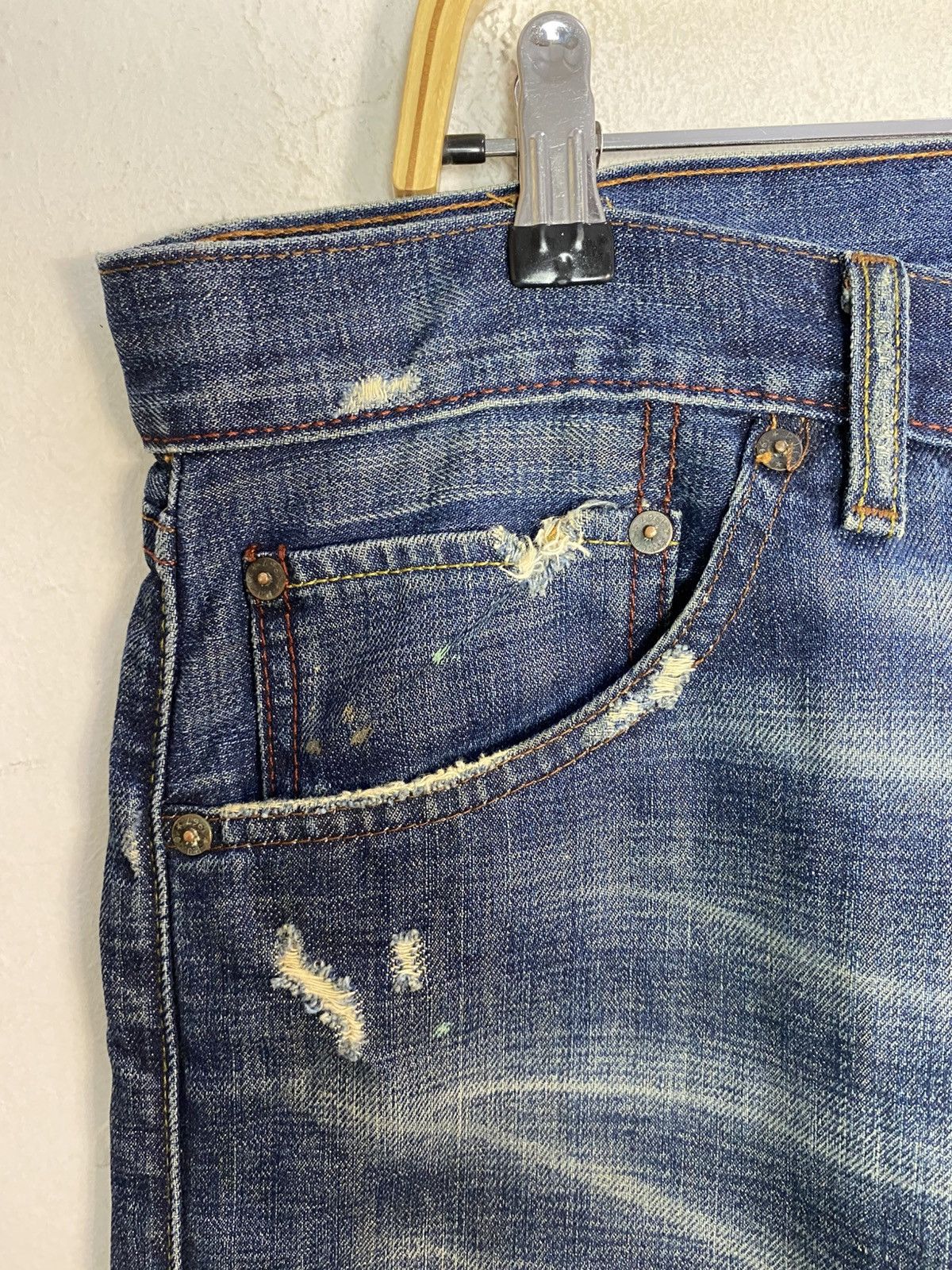 Ralph Lauren Ralph Lauren Distressed Denim Jeans Paint Splatter Size 39 Size US 39 - 15 Thumbnail