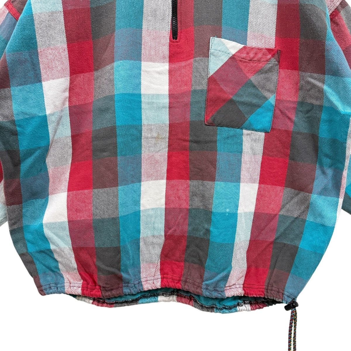 Mambo Vintage 90s Mambosok Plaid Half Zipper Jacket Boxy Size US XL / EU 56 / 4 - 4 Thumbnail