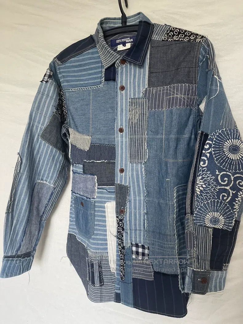 Junya Watanabe Junya Watanabe Denim patchwork shirt Size US XS / EU 42 / 0 - 3 Thumbnail