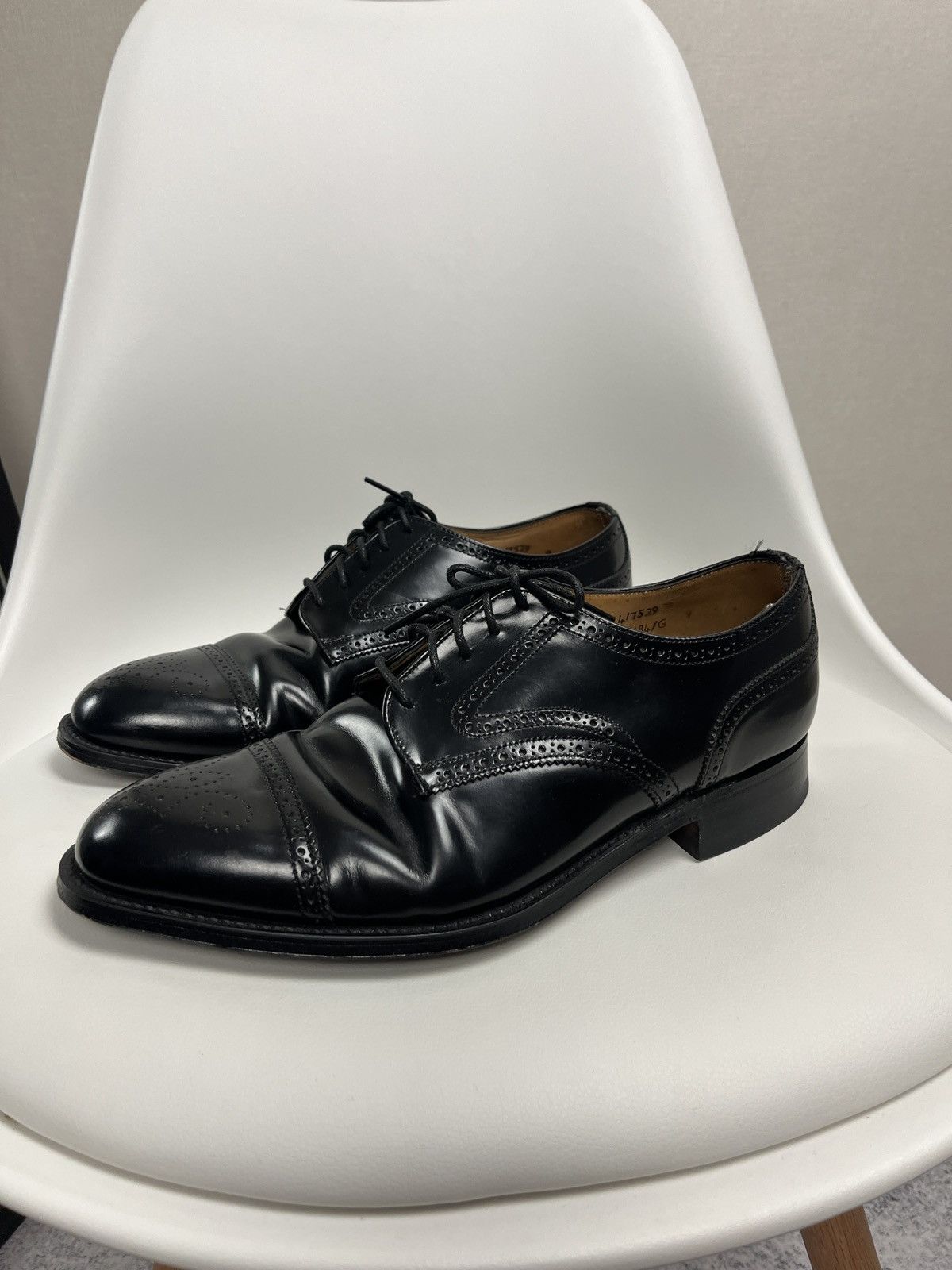 Cheaney Vintage Joseph Cheaney Oxford Brogue Shoes Calf Leather UK 9 Size US 9 / EU 42 - 1 Thumbnail