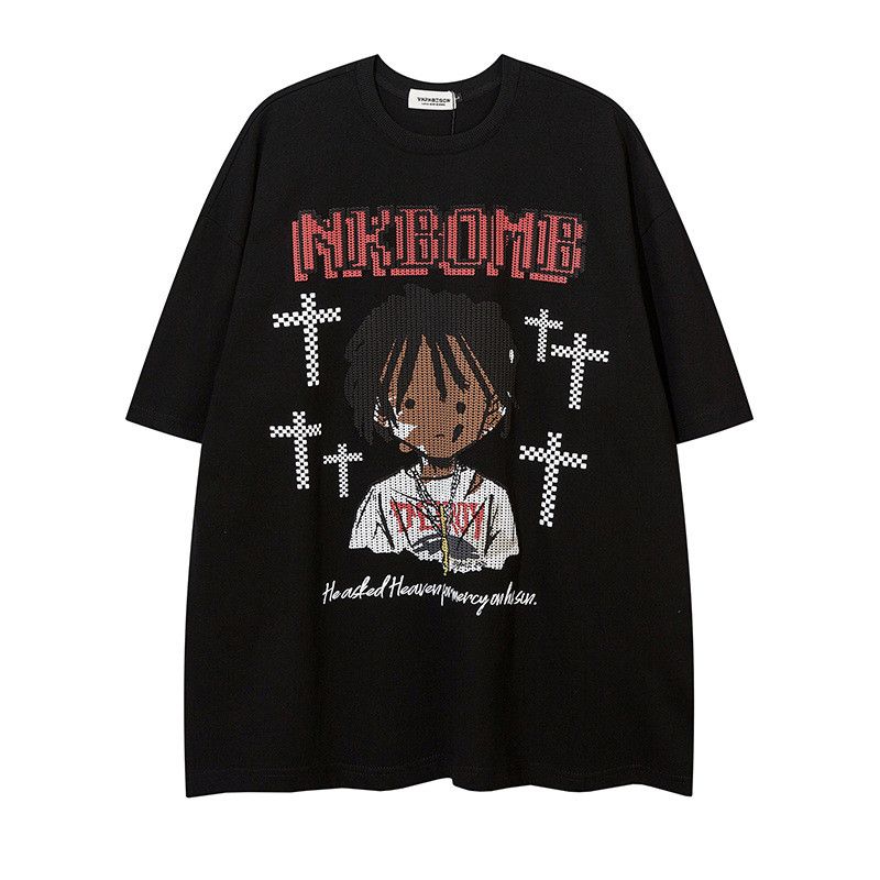 Japanese Brand × Vintage Street Fashion Cartoon Boy Print Men's T-shirt Size US L / EU 52-54 / 3 - 1 Thumbnail