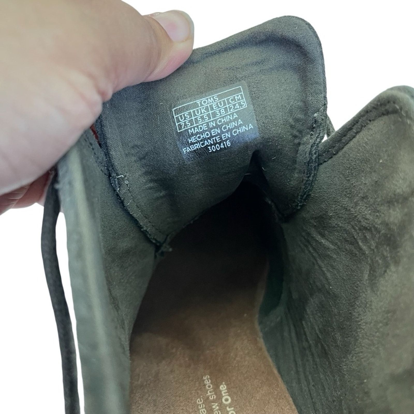 Toms Toms Faux Suede Lace Up Wedge Heel Bootie Smokey Brown 7.5 M Size US 7.5 / IT 37.5 - 7 Thumbnail
