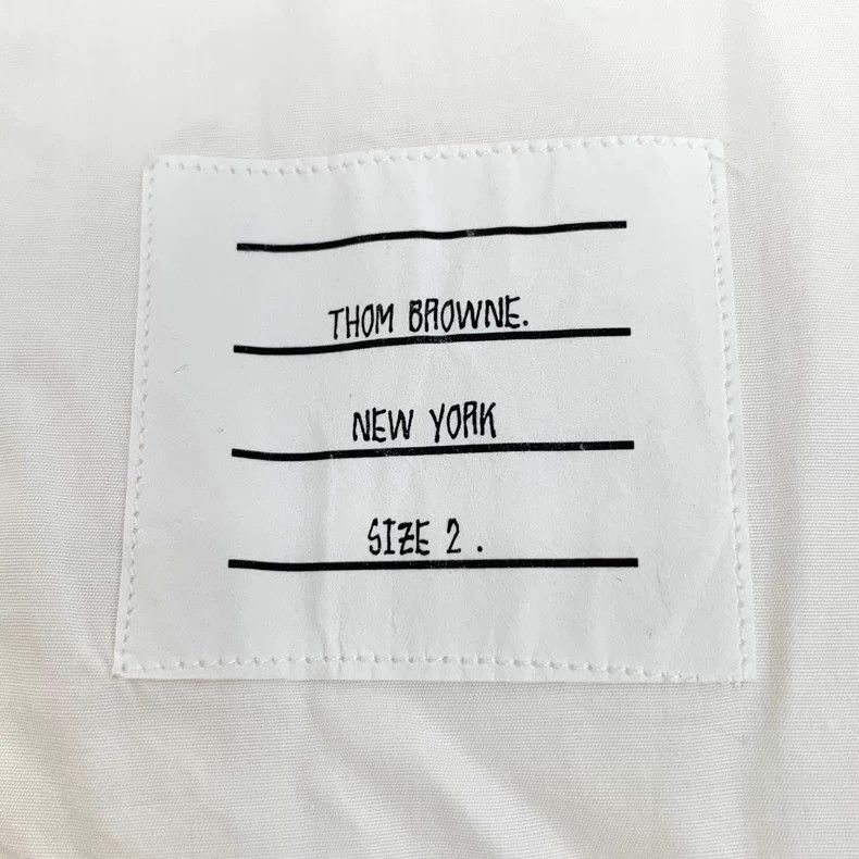 Thom Browne Thom browne White classic arm ring striped cotton lapel sin Size US M / EU 48-50 / 2 - 5 Thumbnail