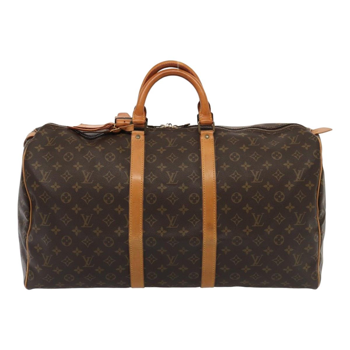 Louis Vuitton Keepall 55 Brown Canvas Travel Bag (Pre-Owned) Size ONE SIZE - 1 Thumbnail