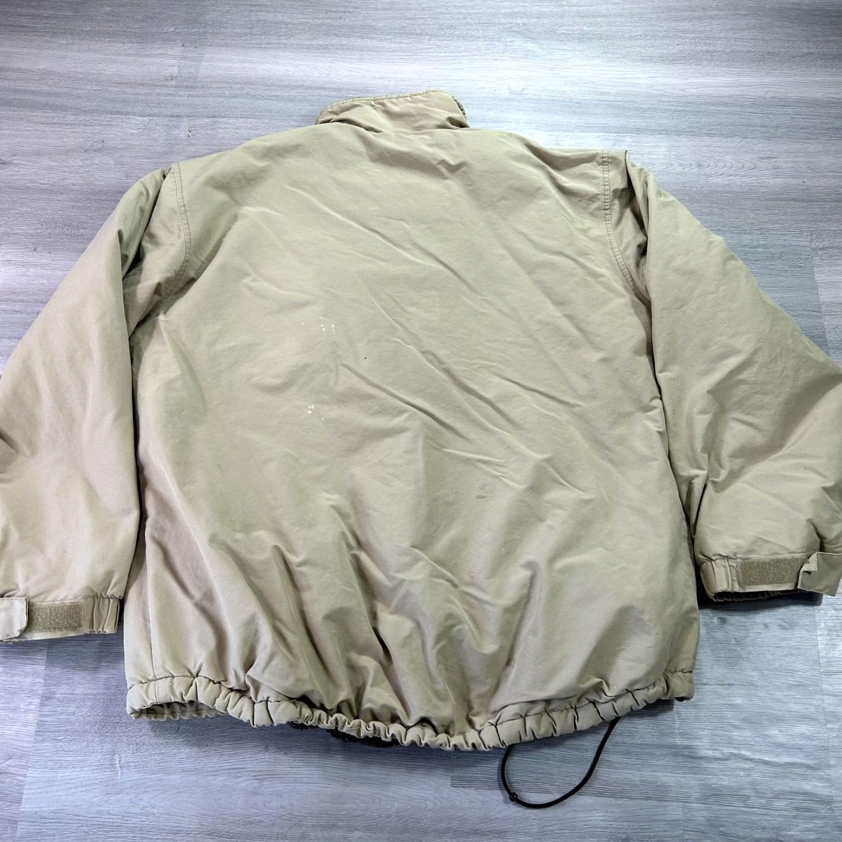 American Eagle Outfitters VINTAGE American Eagle Jacket Mens L Beige Sherpa Fleece Lined Zip Y2K Size US L / EU 52-54 / 3 - 2 Thumbnail
