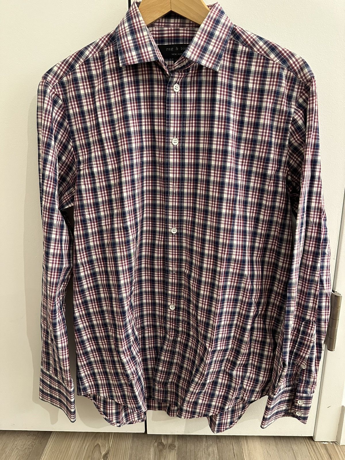 Rag & Bone Rag & Bone Checkered Dress Shirt Size US S / EU 44-46 / 1 - 1 Thumbnail