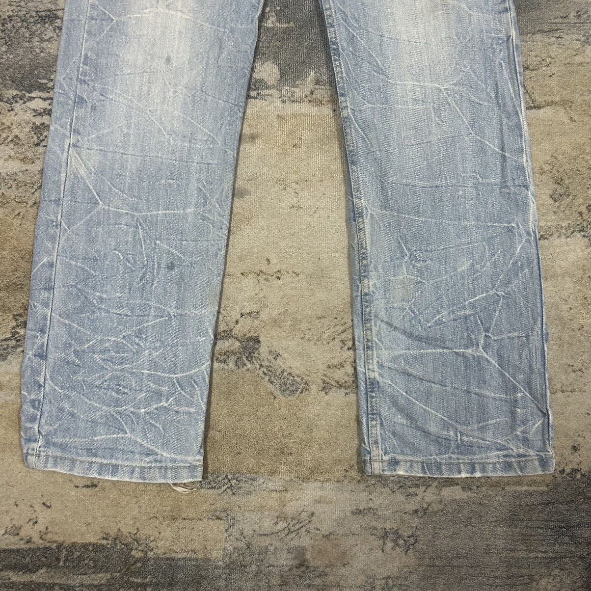 Japanese Brand Vintage Japanese Double Waist Lgiht Washed Denim Jeans Size US 33 - 3 Thumbnail