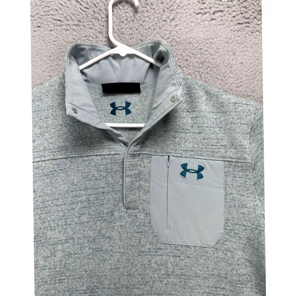 Under Armour Under Armour Sweater Pullover Long Sleeve Green Men L Logo Size US L / EU 52-54 / 3 - 4 Thumbnail