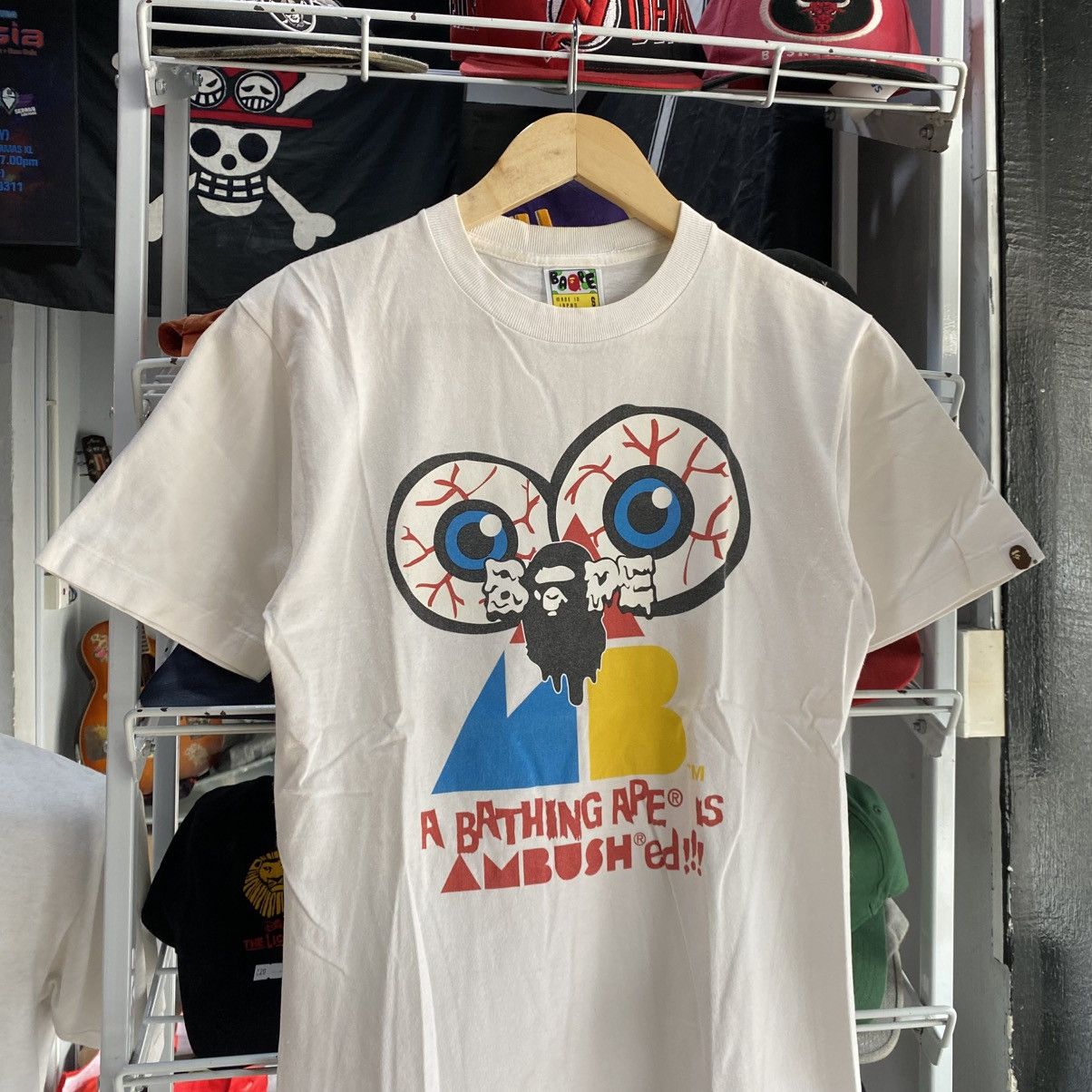 Ambush Design × Bape BAPE X Ambush 2010 Graphic Tee Shirt RARE White Size S Size US S / EU 44-46 / 1 - 3 Thumbnail