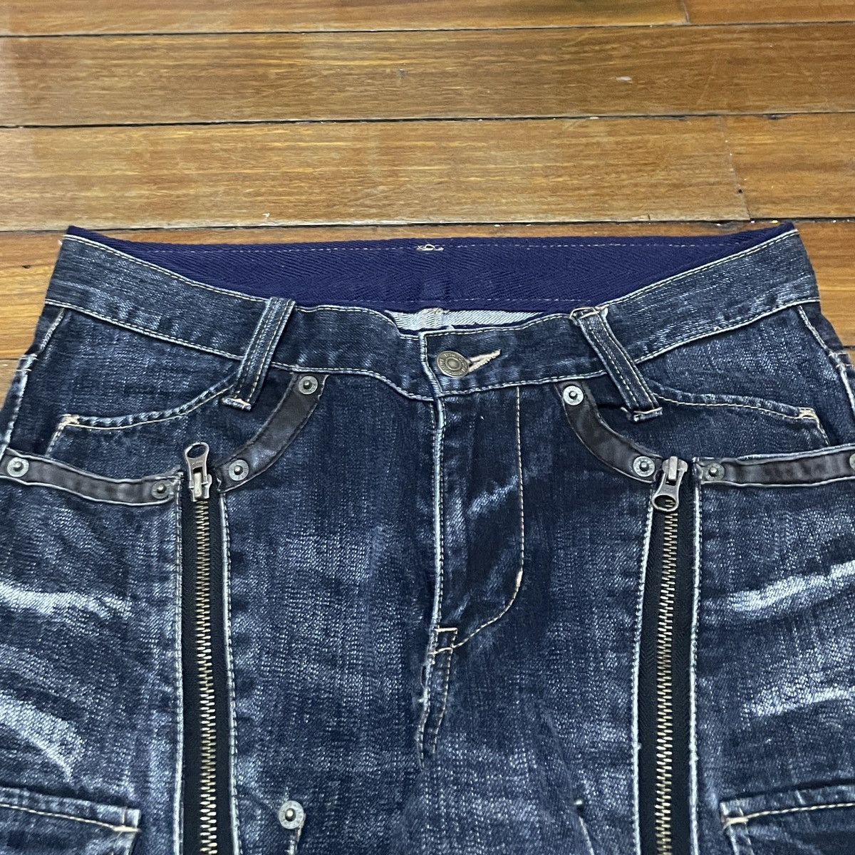 PPFM Very Rare Vintage Japanese Brand PPFM Tactical Jeans 1990s Size US 30 / EU 46 - 3 Thumbnail