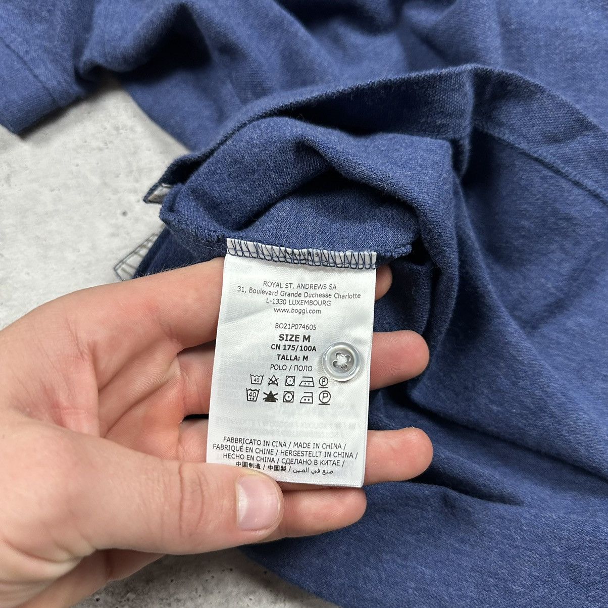 Boggi Boggi Milano Pique Polo Cotton Blue Men’s Size M Size US M / EU 48-50 / 2 - 12 Thumbnail