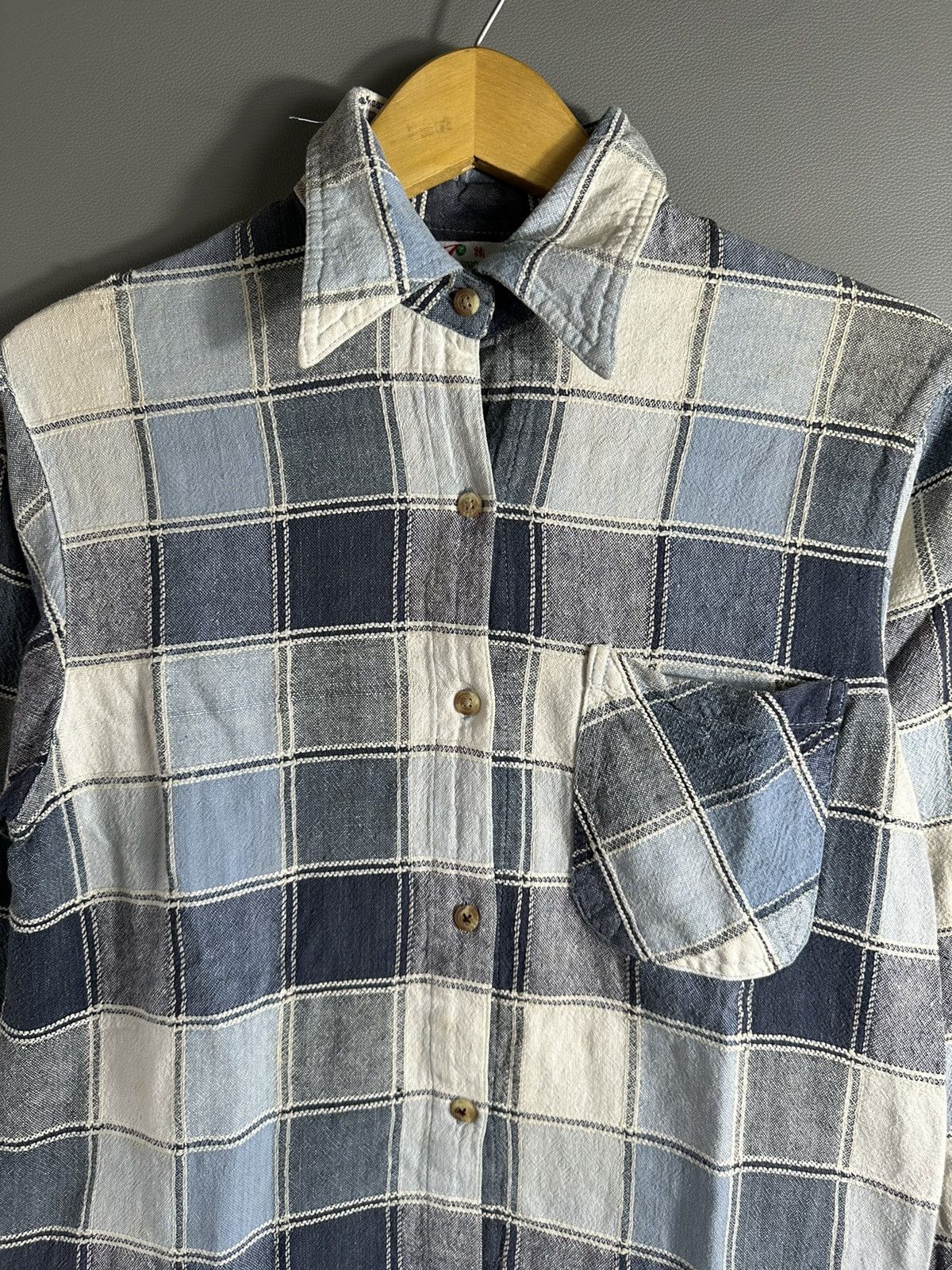Beauty Beast 2000s PATCHWORK KAPITAL JUNYA ISSEY YOHJI STYLE SHIRT BUTTON Size US L / EU 52-54 / 3 - 3 Thumbnail