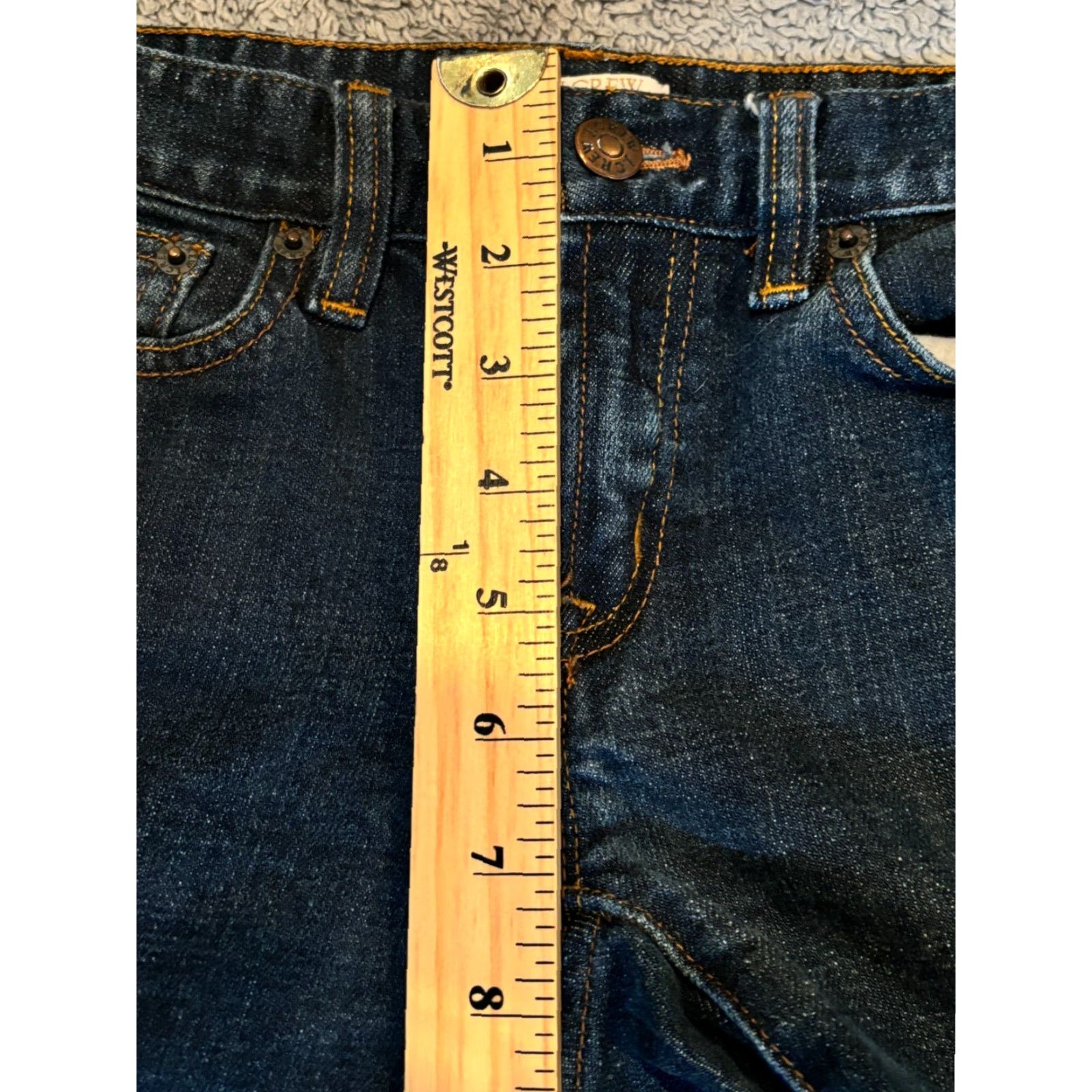 J.Crew VINTAGE J. Crew Jeans Womens 25 Blue Slim Straight Dark Wash Stretch Denim Y2K Mens? Womens Size 42" / US 20 - 4 Thumbnail