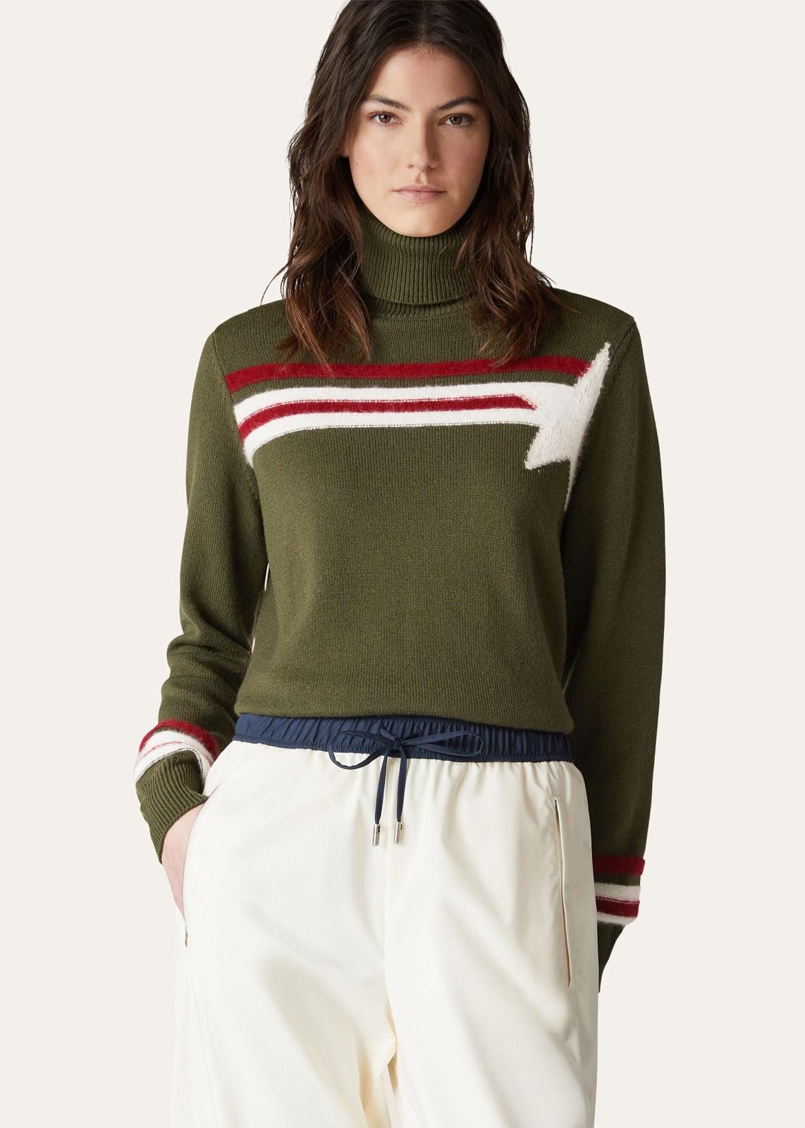 Loro Piana o1srvl11e0125 Celerina Turtleneck Sweater in Multicolor Size M / US 6-8 / IT 42-44 - 2 Thumbnail