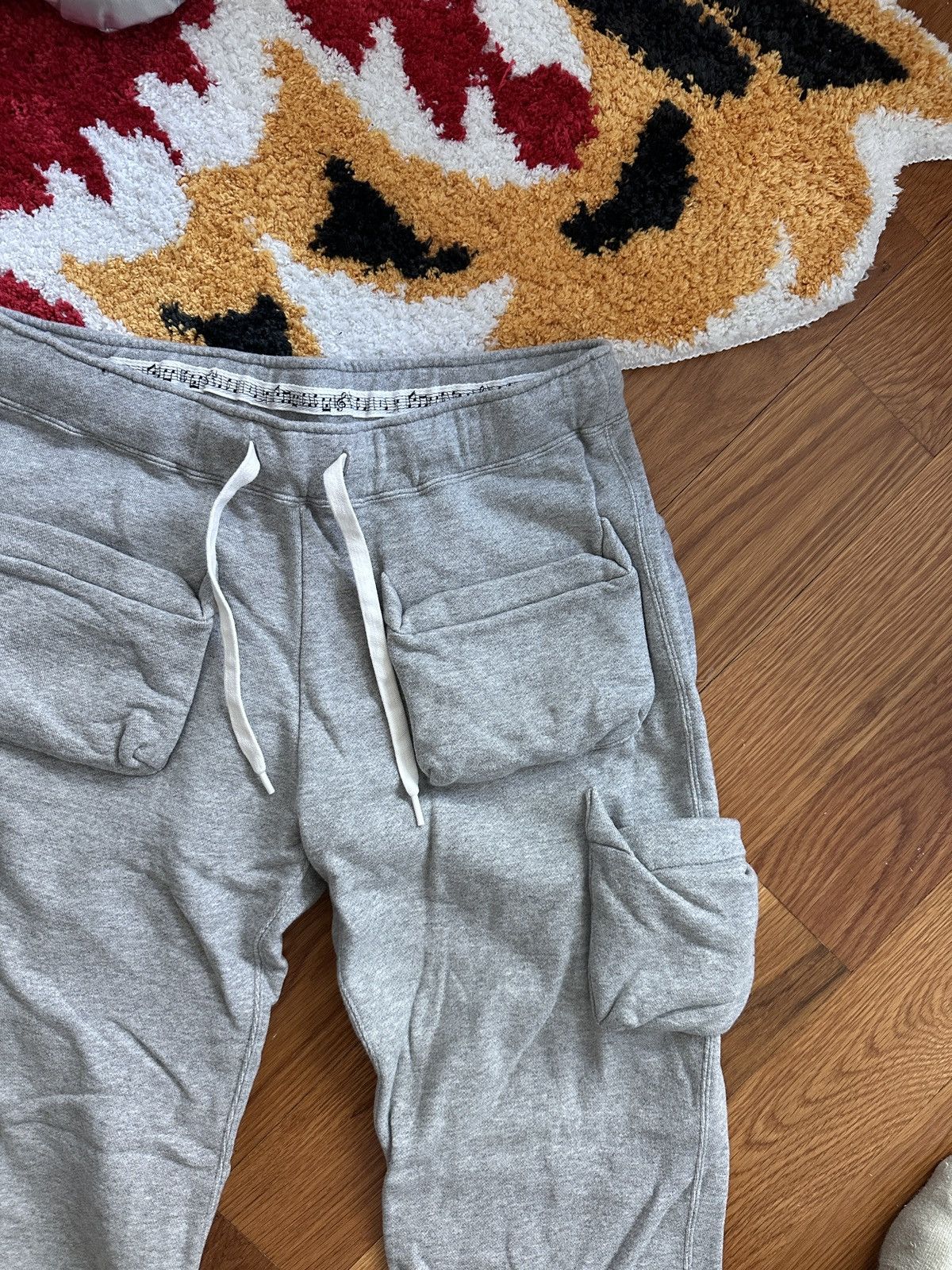 Number (N)ine Number Nine Cargo Sweatpants Grey Size US 34 / EU 50 - 2 Thumbnail