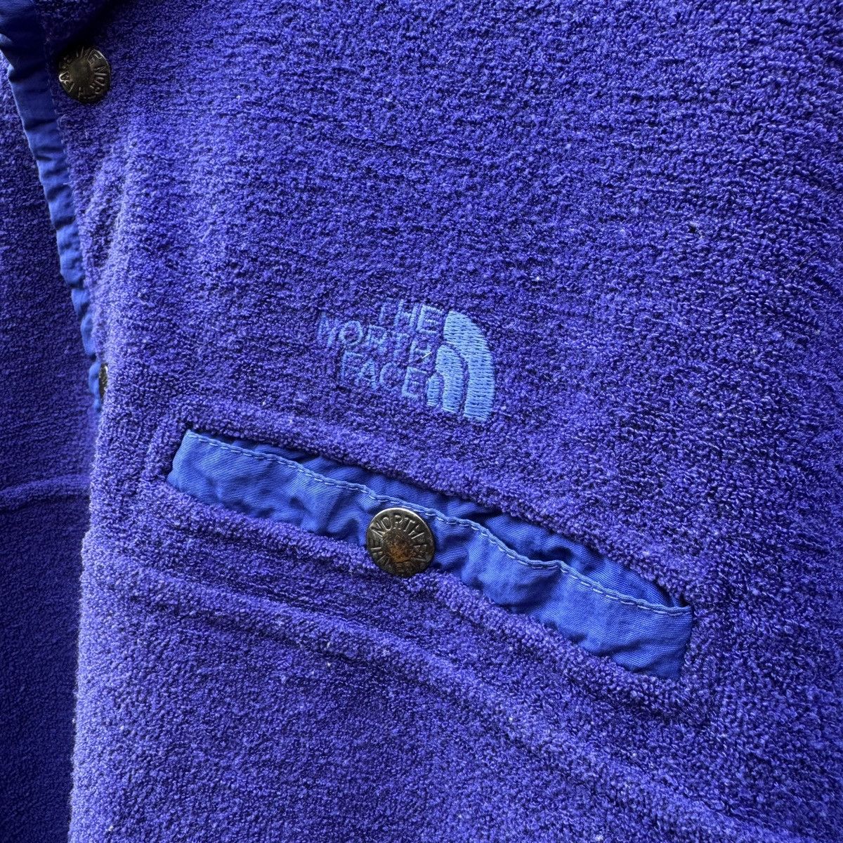 The North Face Vintage North Face Terrycloth Fleece Size US L / EU 52-54 / 3 - 2 Thumbnail