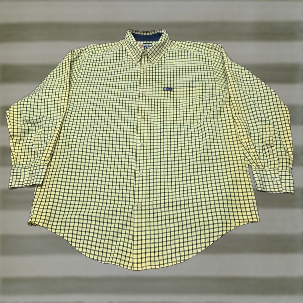 Chaps Chaps Shirt Button Down Long Sleeve Plaid Yellow Size Large Mens Size US L / EU 52-54 / 3 - 1 Thumbnail