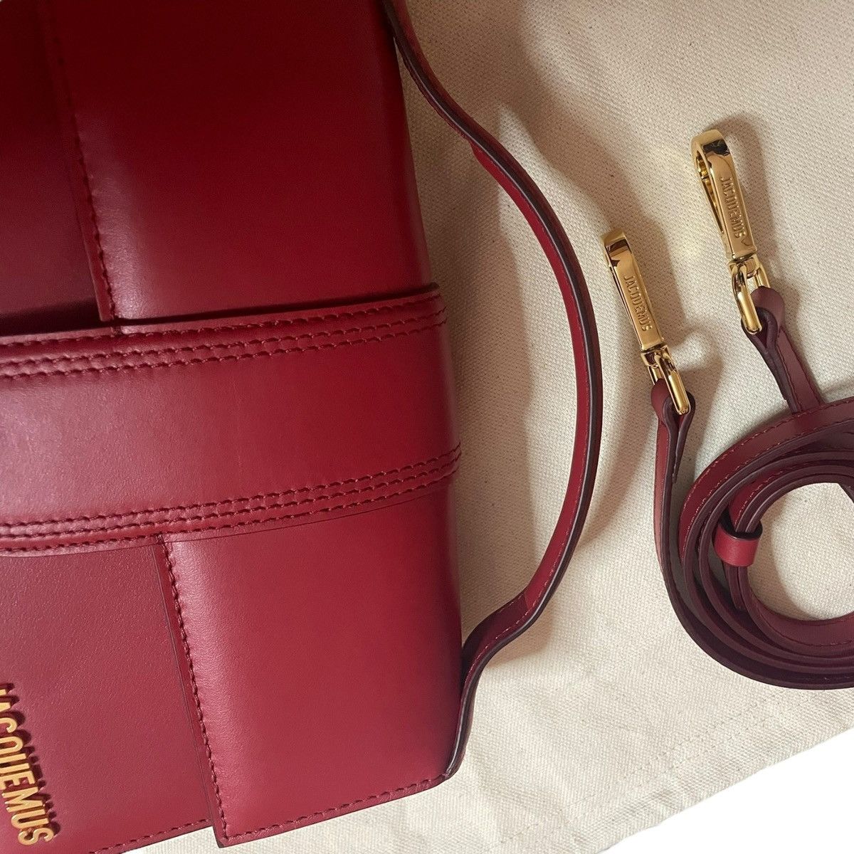 Jacquemus Jacquemus Le Grand Bambino Red Gold Size ONE SIZE - 6 Thumbnail