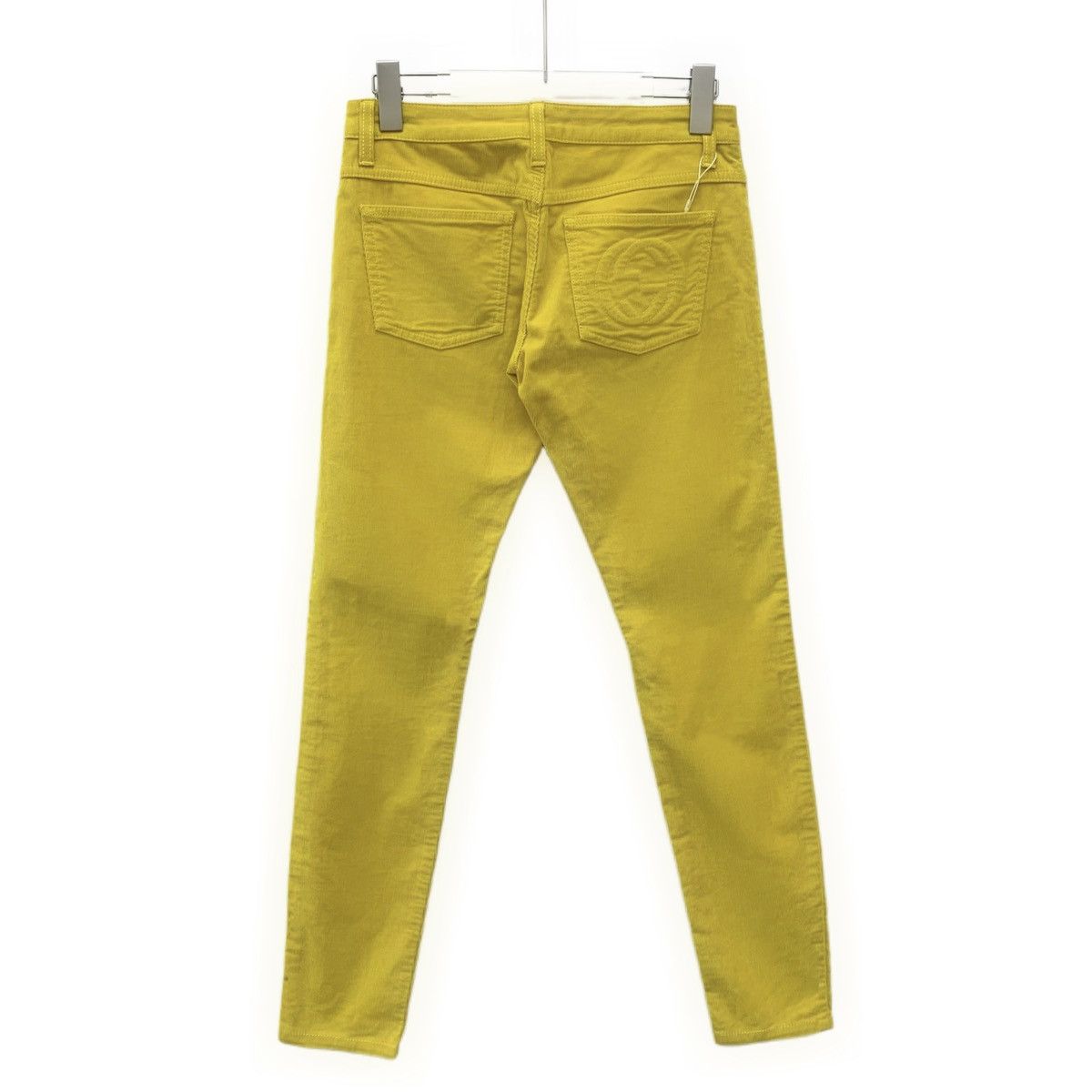 Gucci Gucci Yellow Cotton Casual Pants K26WX Size 26" / US 2 / IT 38 - 2 Thumbnail