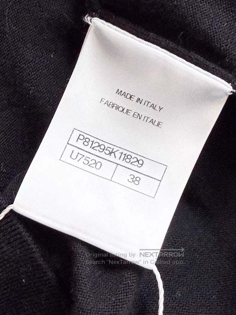 Chanel Chanel Black color-blocked long-sleeved knitted cardigan c Size XS / US 0-2 / IT 36-38 - 6 Thumbnail