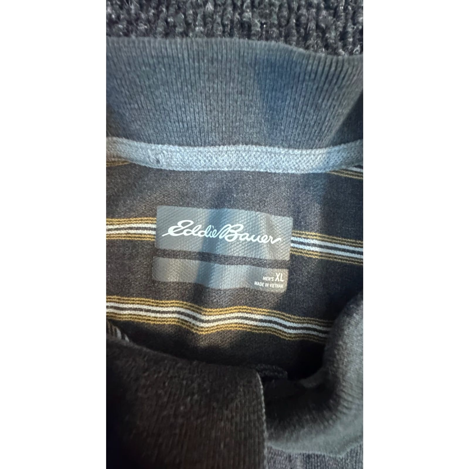 Eddie Bauer Eddie Bauer Polo Shirt Short Sleeve Men's XL Gray Striped Shirt Size US XL / EU 56 / 4 - 2 Thumbnail