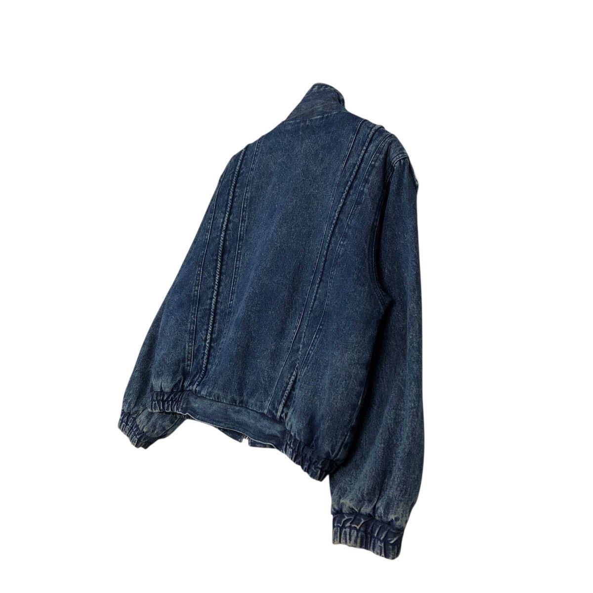 Japanese Brand 📌Vintage Bomber Denim Jacket Unbranded Blanket Issey Miyake Size US M / EU 48-50 / 2 - 11 Thumbnail