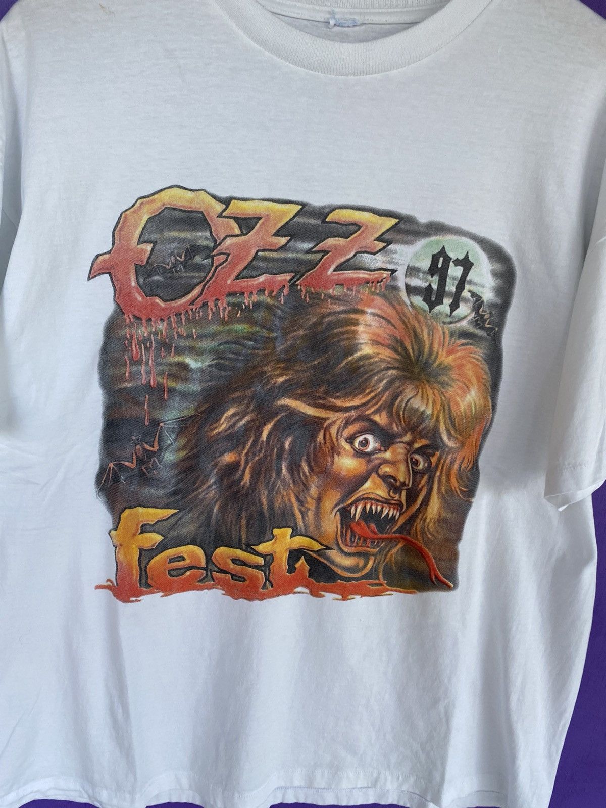 Band Tees Vintage 1997 Ozzfest screaming head tour tee Size US XL / EU 56 / 4 - 3 Thumbnail