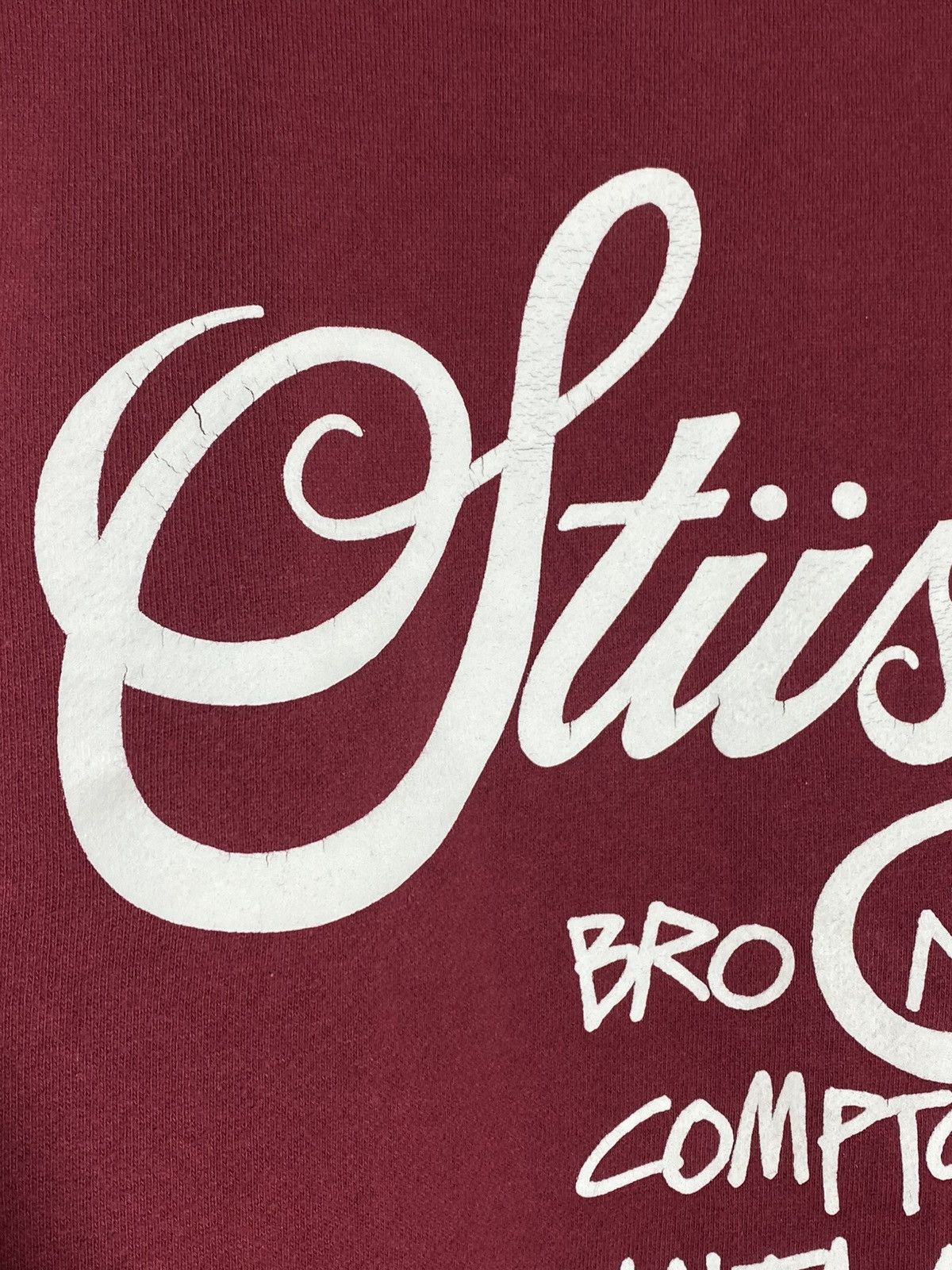 Stussy 🔥 STÜSSY WORLD TOUR CREWNECK BURGUNDY NYC LA PARIS VIBES Size US L / EU 52-54 / 3 - 11 Thumbnail