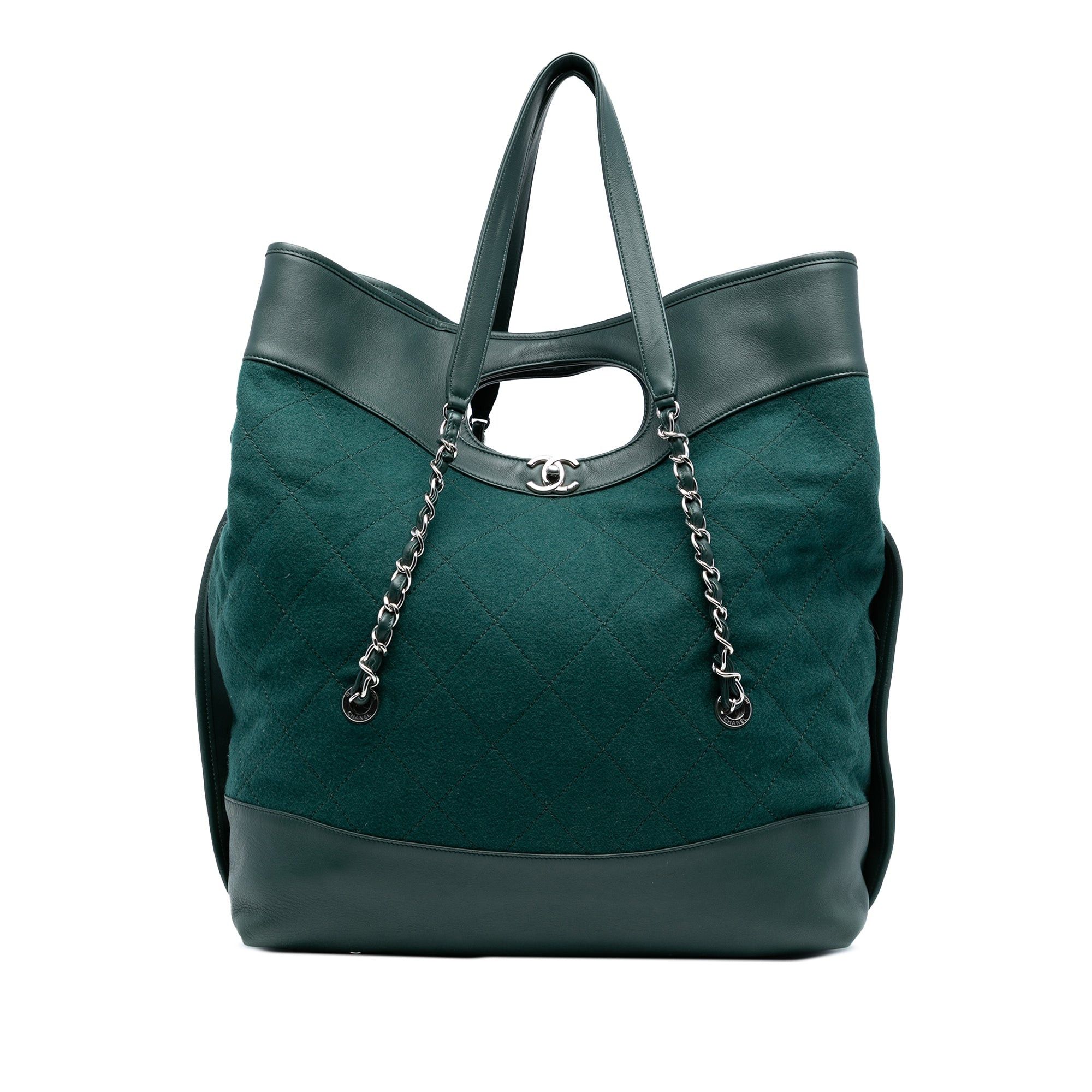 Chanel Extra Large Stitched Wool and Calfskin 31 Shopping Bag Size ONE SIZE - 1 Thumbnail