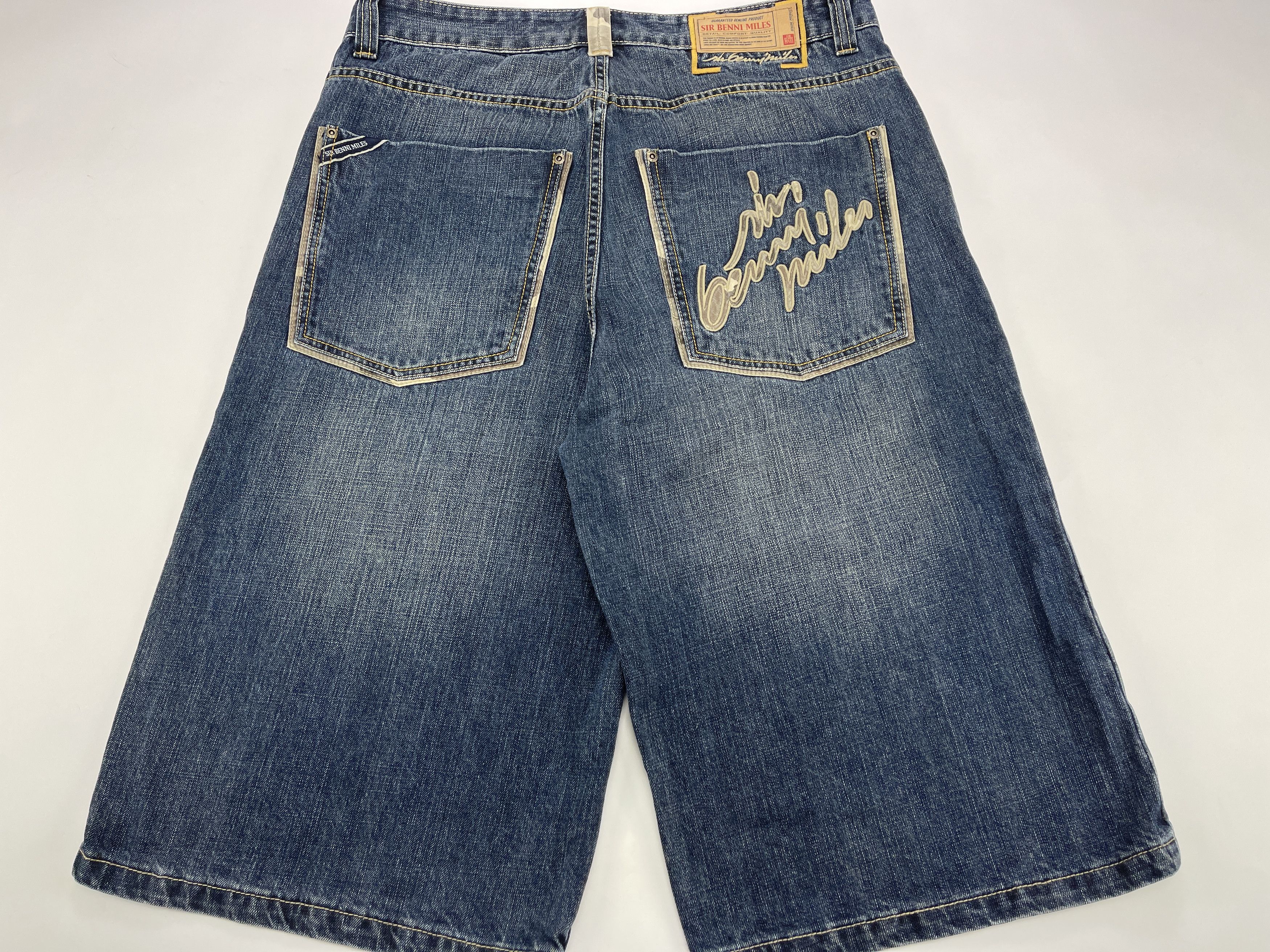 Other Sir Benni Miles jeans shorts, vintage baggy jeans 90s 36 Size US 36 / EU 52 - 1 Thumbnail