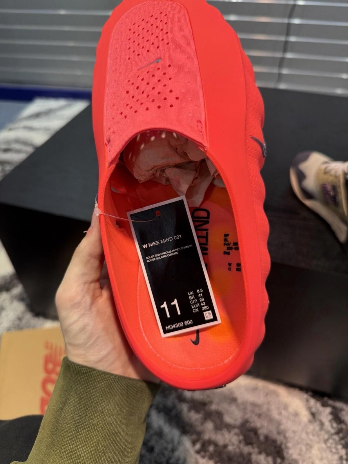 Nike Womens Nike Mind 001 Solar Red Chrome Hyper HQ4309-600 11W Size US 11 / IT 41 - 11 Thumbnail