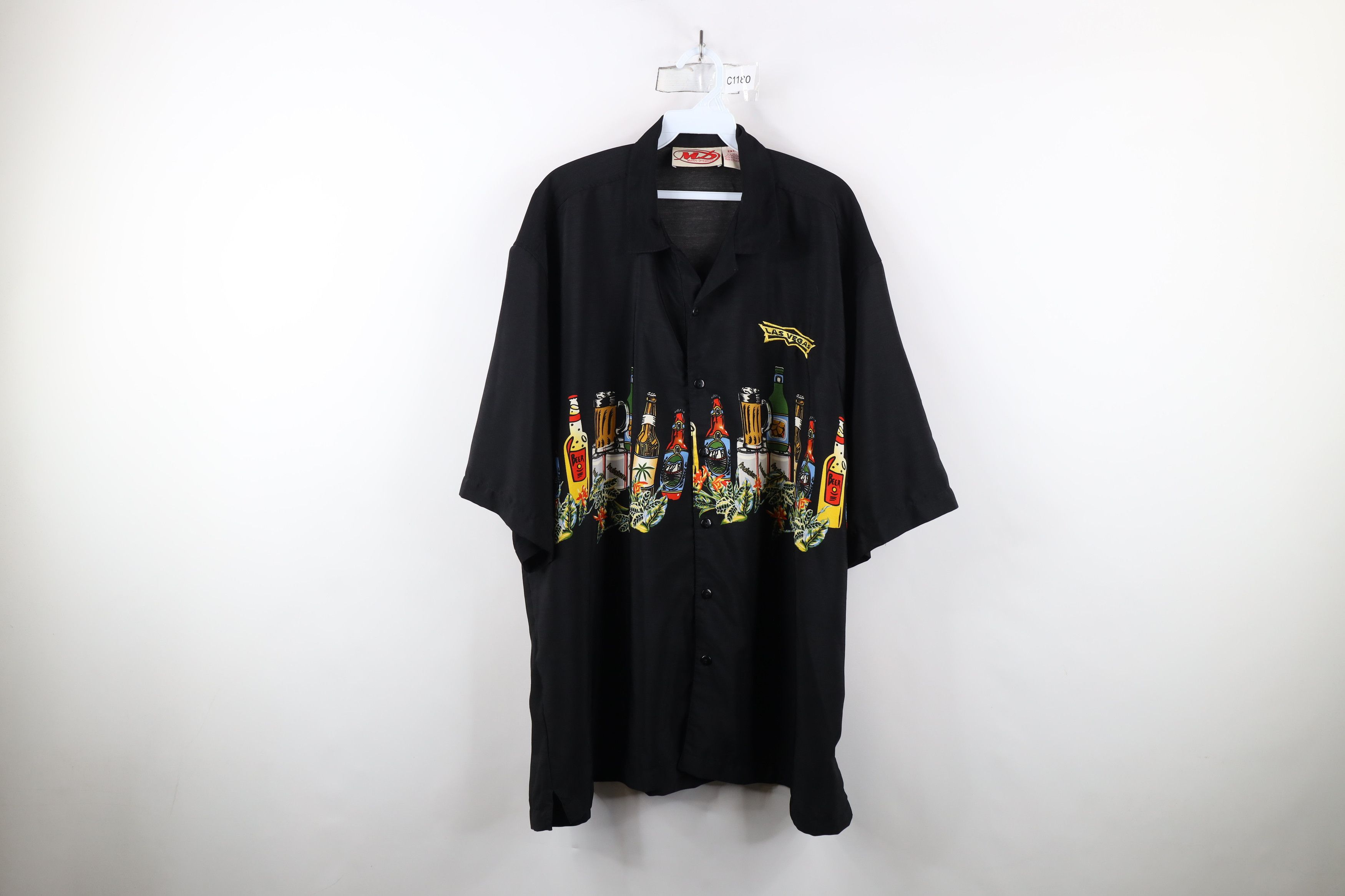 Vintage Vintage Y2K Rockabilly Vegas Drinking Collared Button Shirt Size US XXL / EU 58 / 5 - 1 Thumbnail