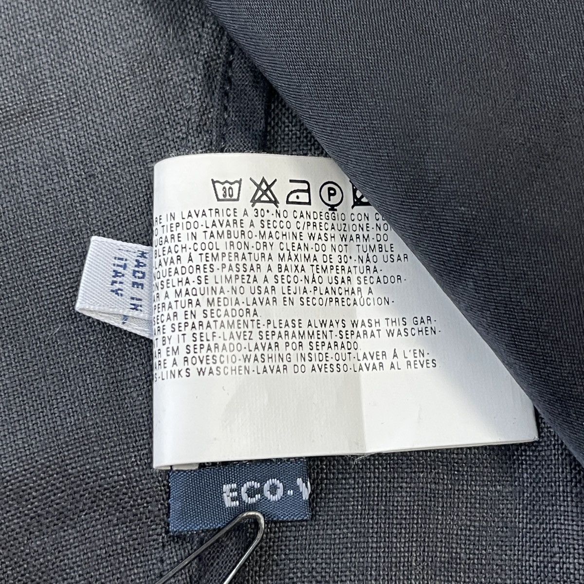 Armani × Vintage Vintage Armani Jeans Linen Blazer Size M Size M / US 6-8 / IT 42-44 - 15 Thumbnail