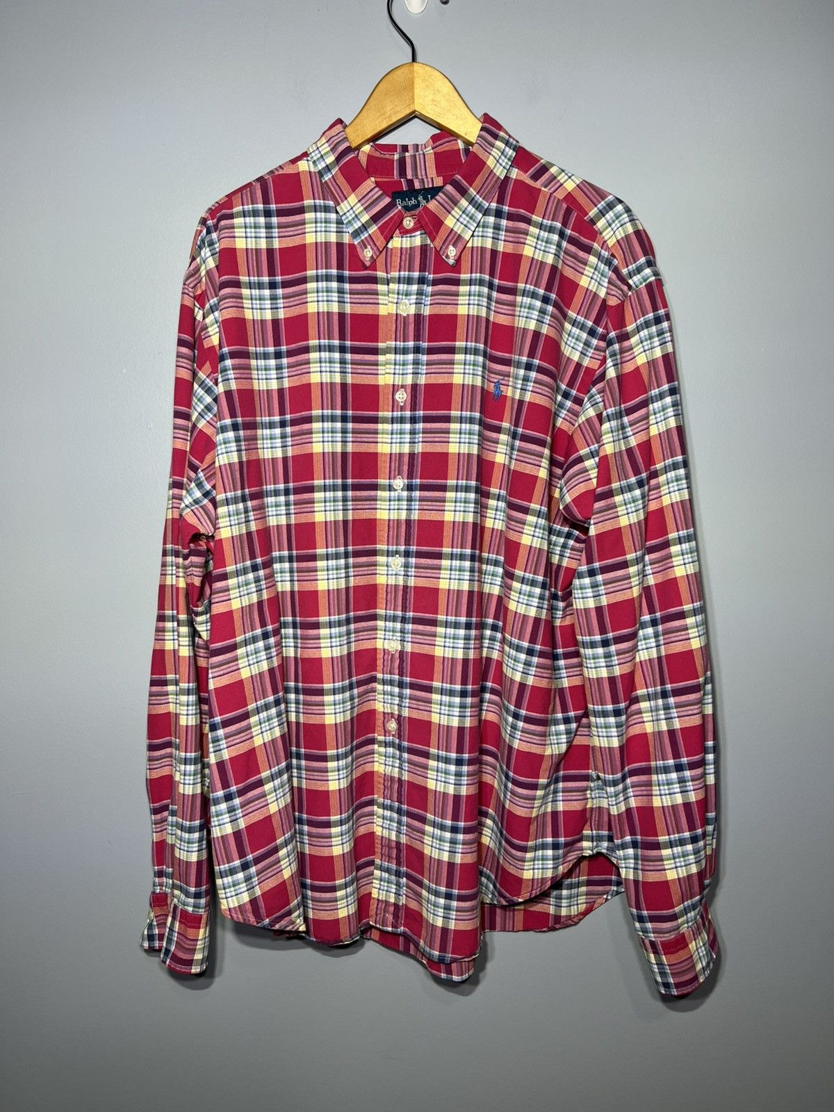 Polo Ralph Lauren Polo Ralph Lauren Men's Oxford Shirt Sz XXL Multicolor Plaid Size US XXL / EU 58 / 5 - 2 Thumbnail