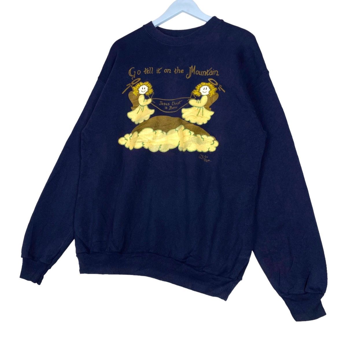 Hanes × Vintage Vintage Hanes Activewear Graphic Crewneck Sweatshirt Size L / US 10 / IT 46 - 2 Thumbnail