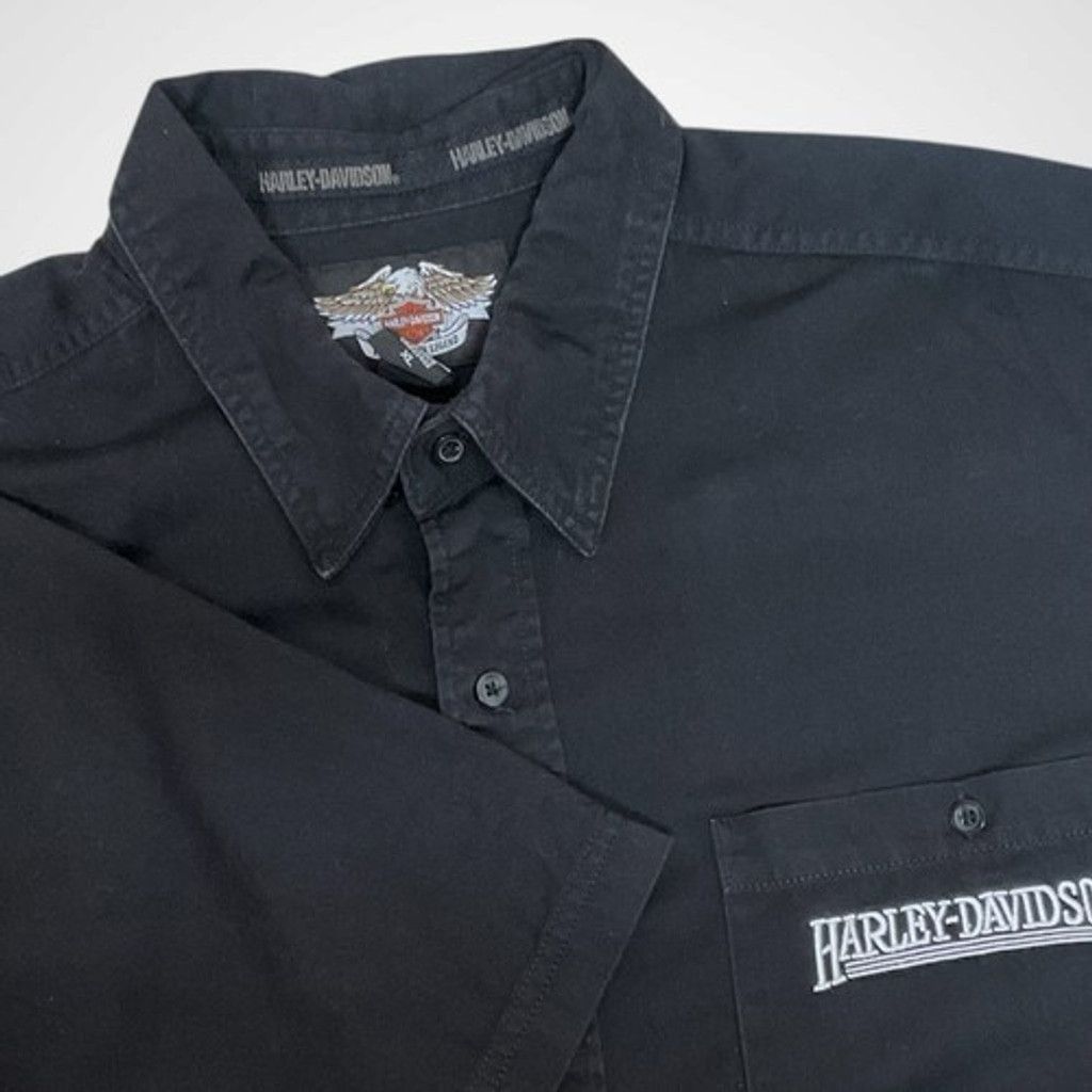 Harley Davidson Harley-Davidson Cotton Button Up Shirt Logo Men Size XL Size US XL / EU 56 / 4 - 1 Thumbnail