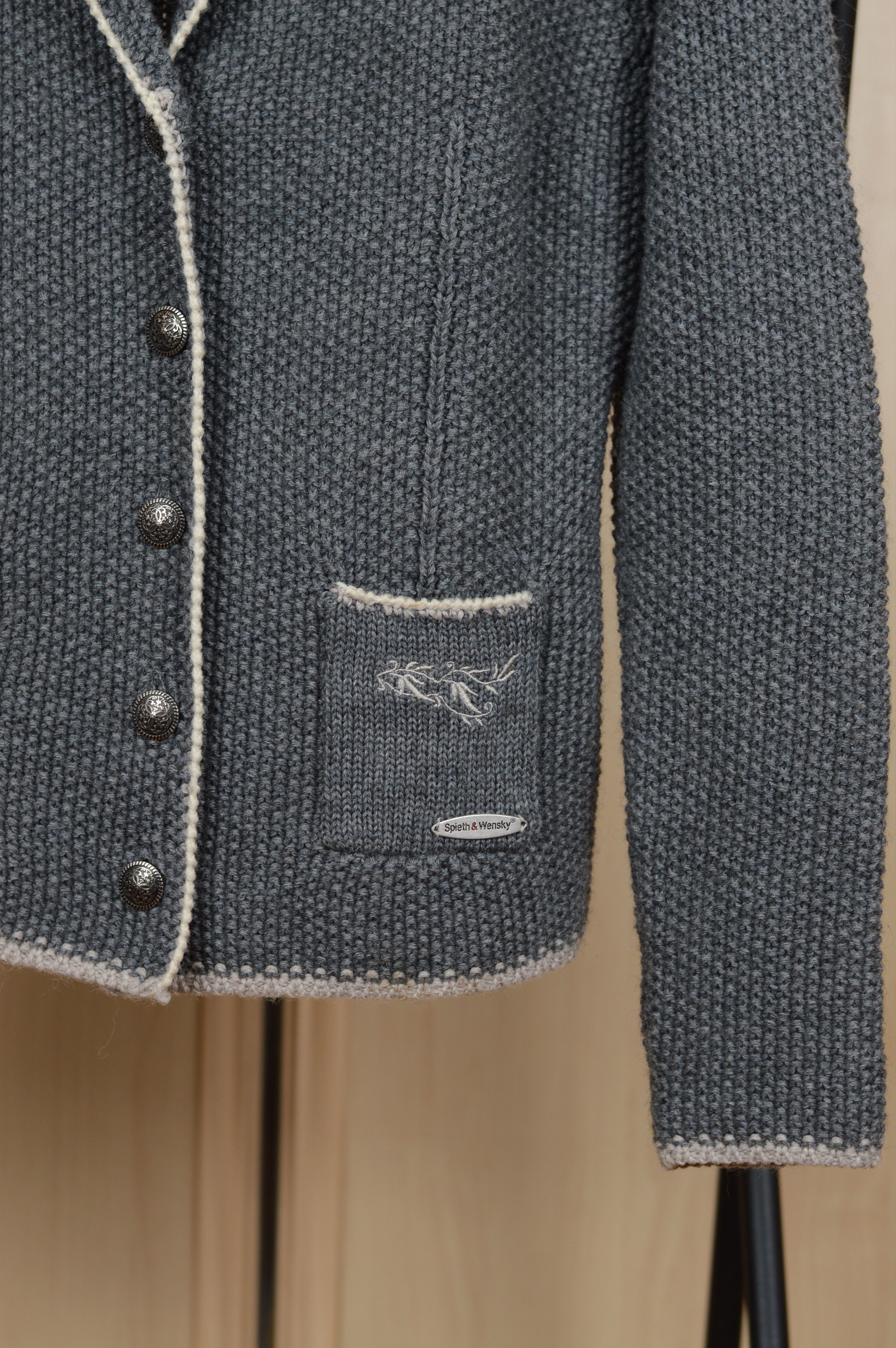 Vintage Spieth Wensky Wool Cardigan Size S / US 4 / IT 40 - 3 Thumbnail