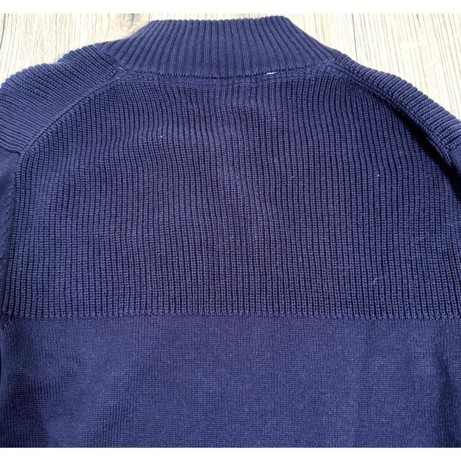 Club Room Club Room Ribbed Four-Button Mock Neck Sweater Navy Small Size US S / EU 44-46 / 1 - 6 Thumbnail
