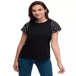 Kate Spade Kate Spade Black Top Ruffle Sleeves XS Blouse LIA Dot Mixed Size XS / US 0-2 / IT 36-38 - 6 Thumbnail