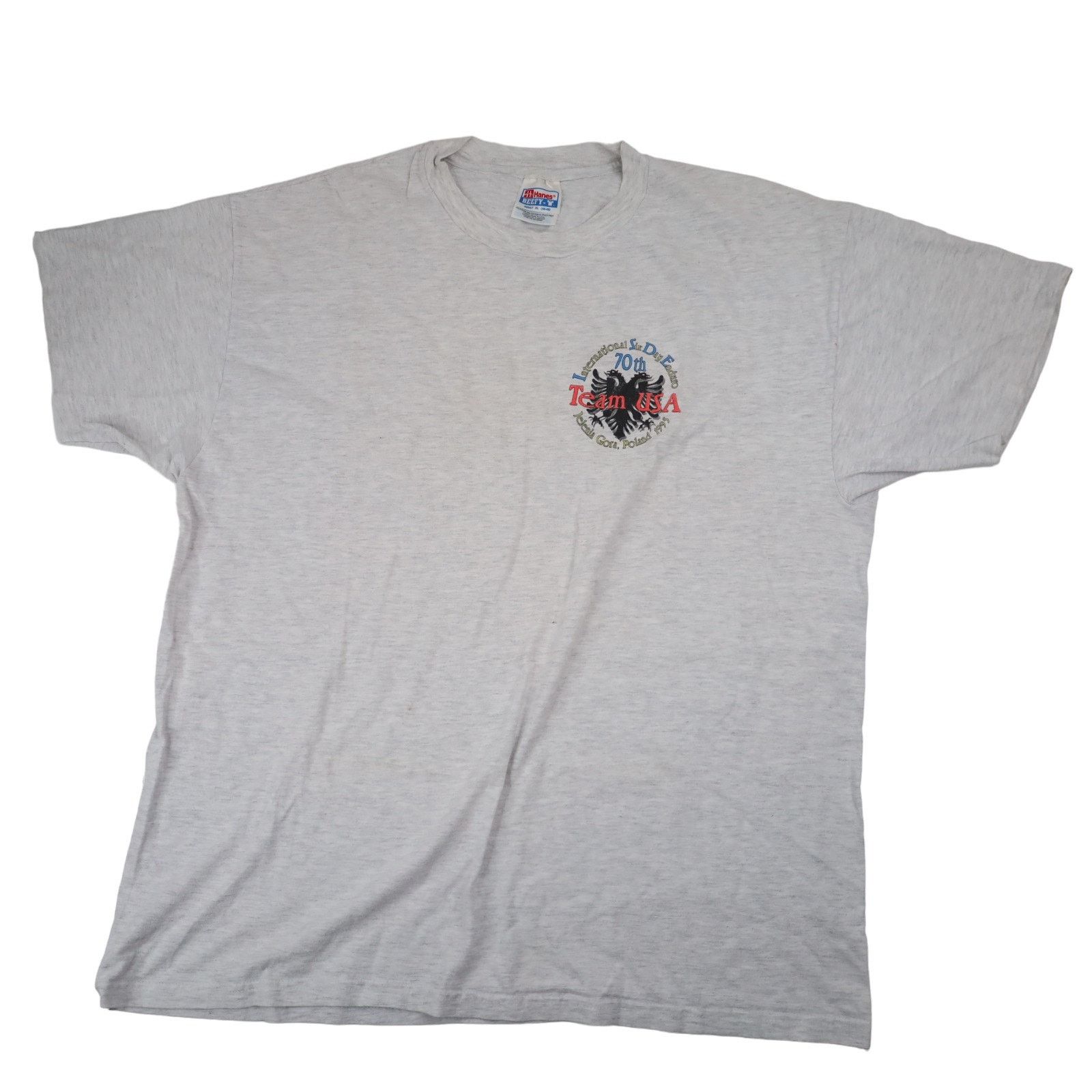 Hanes × Vintage Vintage 1995 Enduro Motorcycle Racing Graphic T Shirt Size US XL / EU 56 / 4 - 2 Thumbnail