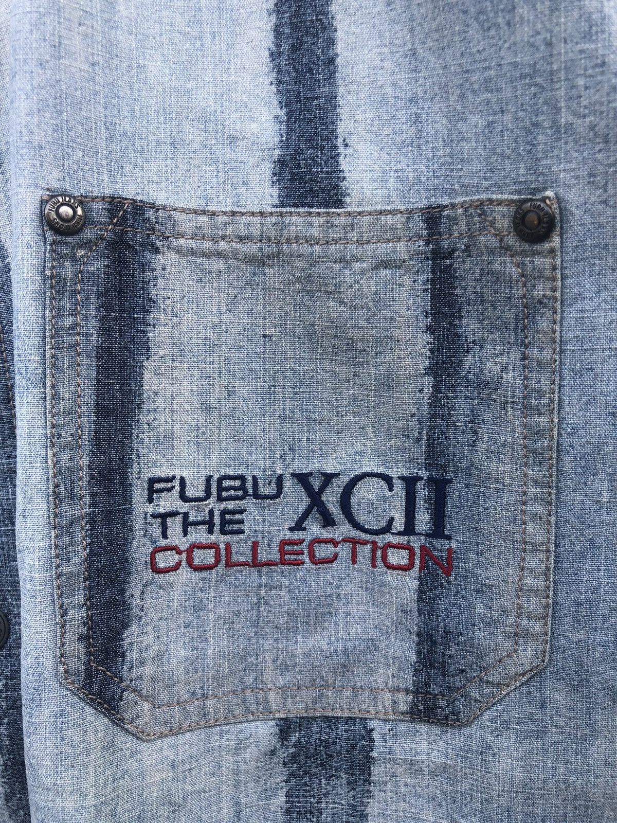 Fubu × Vintage 🔥Vintage Y2K🔥Fubu Collection Denim Longsleeve Size US L / EU 52-54 / 3 - 7 Thumbnail