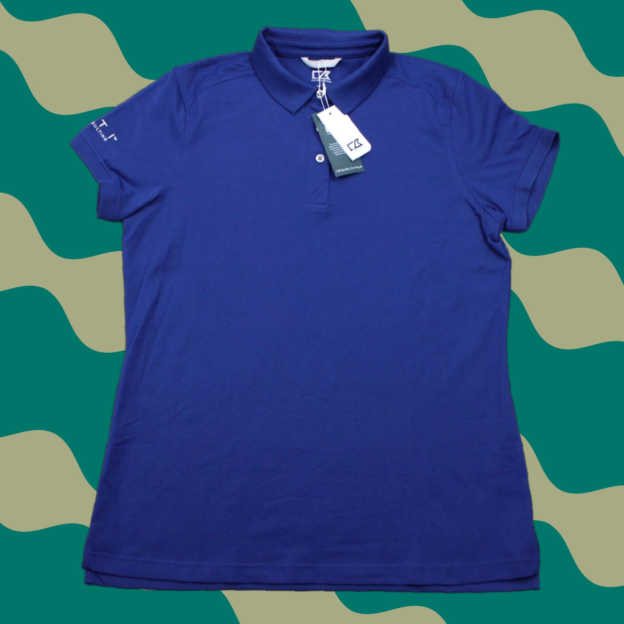 Cutter & Buck Cutter & Buck Polo Shirt Womens XL Blue NWT CB DryTec Cotton+ S/S Pullover Polo Size XL / US 12-14 / IT 48-50 - 1 Thumbnail