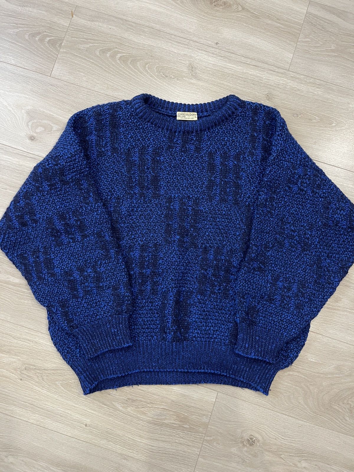 Carraig Donn Vintage Carraig Donn 100% Pure New Wool Sweater Ireland L Size US L / EU 52-54 / 3 - 1 Thumbnail