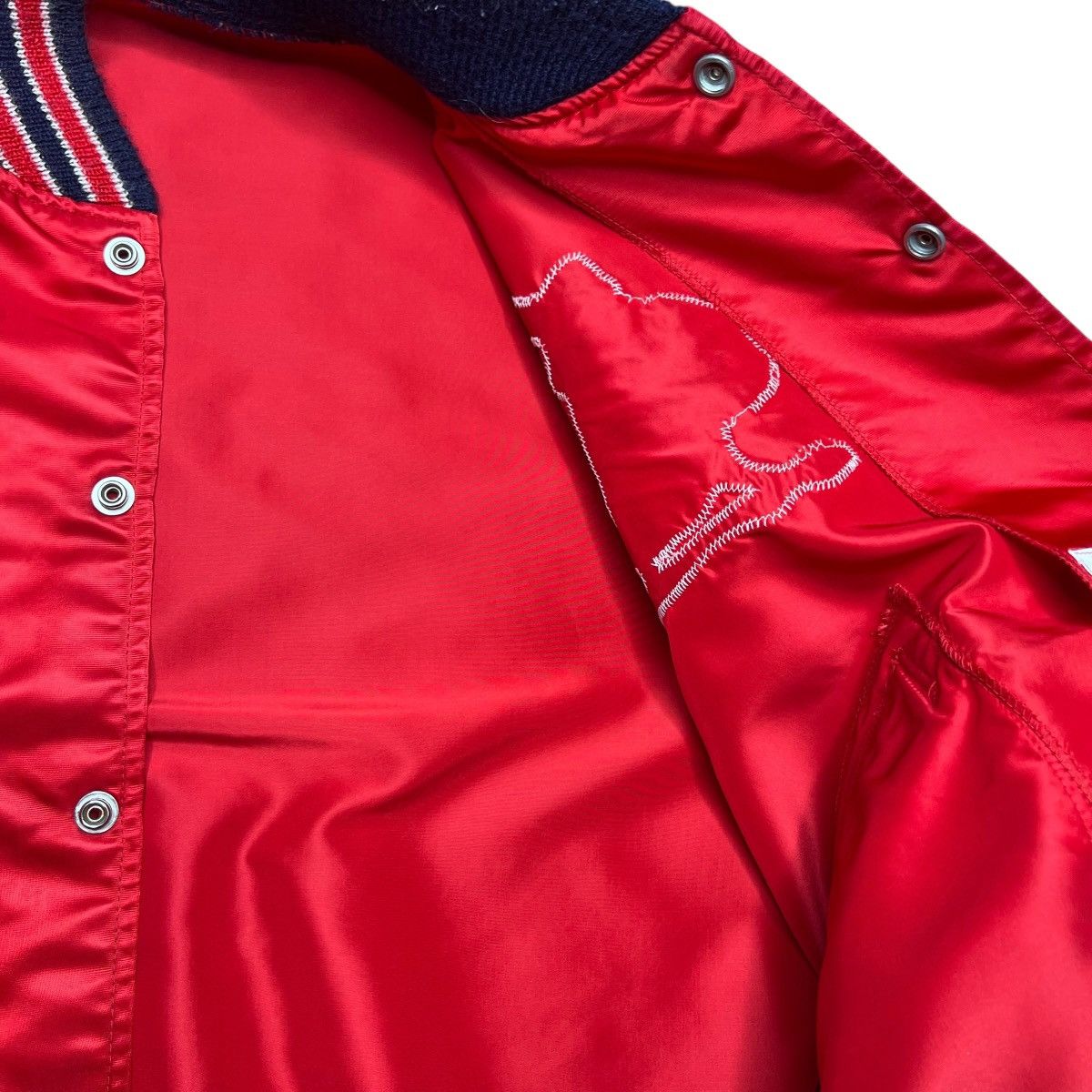 MLB Vtg 1960s MLB St. Louis Cardinals KM Pro Co Red Satin Jacket Size US L / EU 52-54 / 3 - 14 Thumbnail