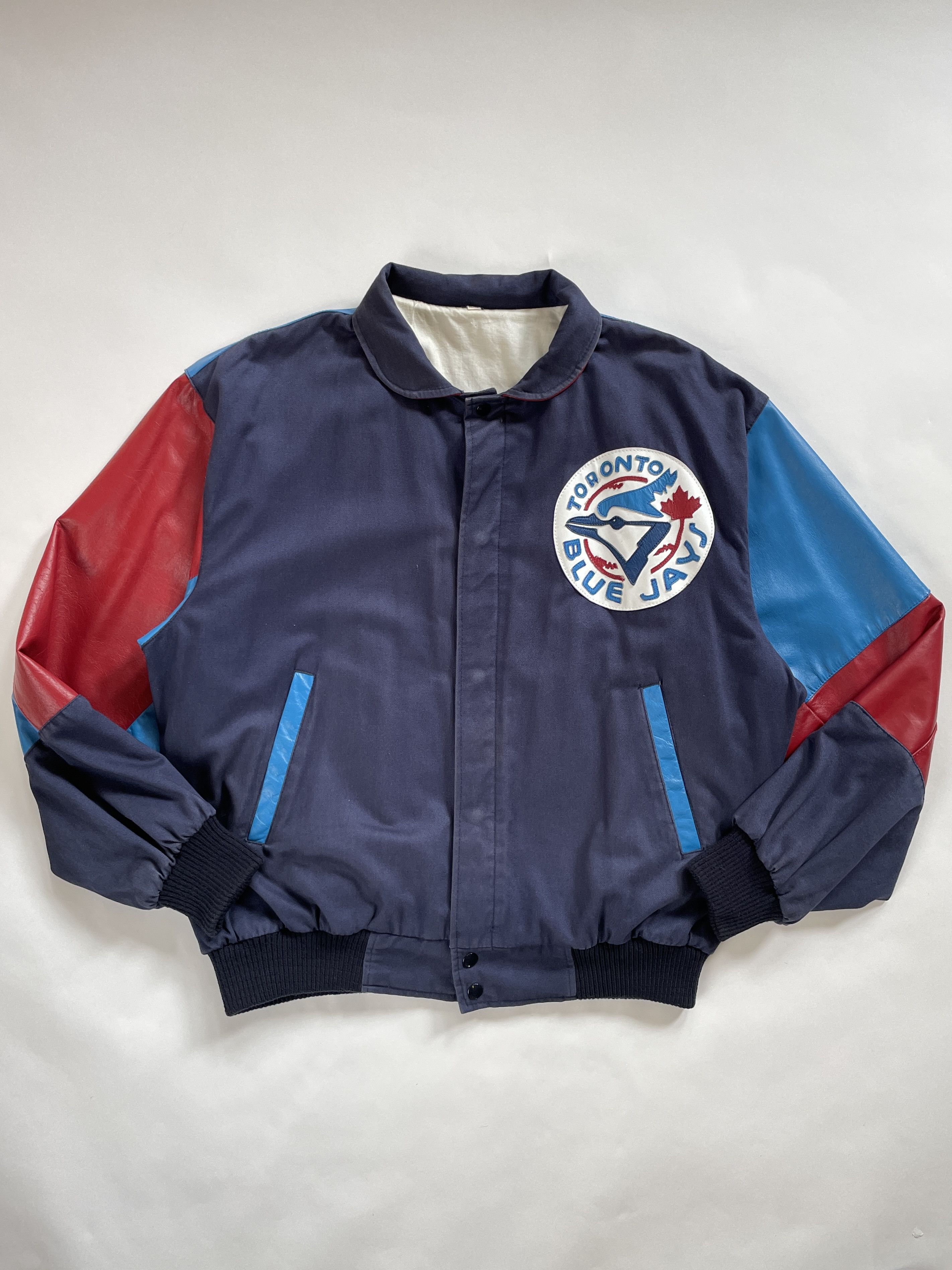 MLB 1990s Boxy Toronto Blue Jays MLB Leather Jacket Size US XL / EU 56 / 4 - 3 Thumbnail