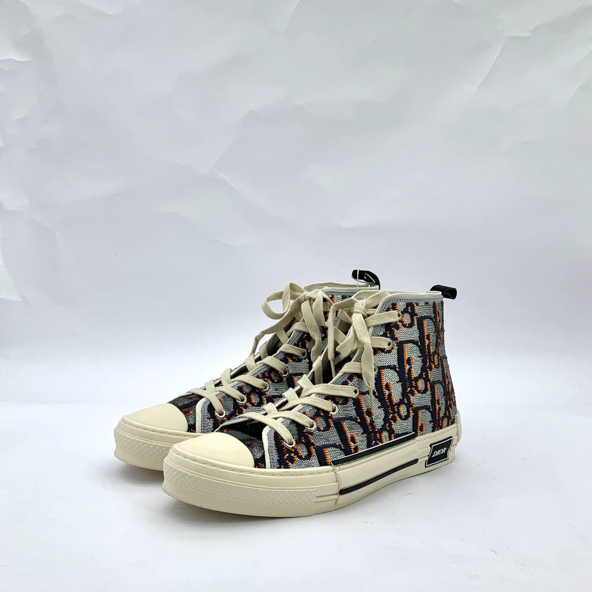 Dior Dior B23 Oblique Logo High-Top Sneakers - dmc Size US 10 / EU 43 - 1 Thumbnail