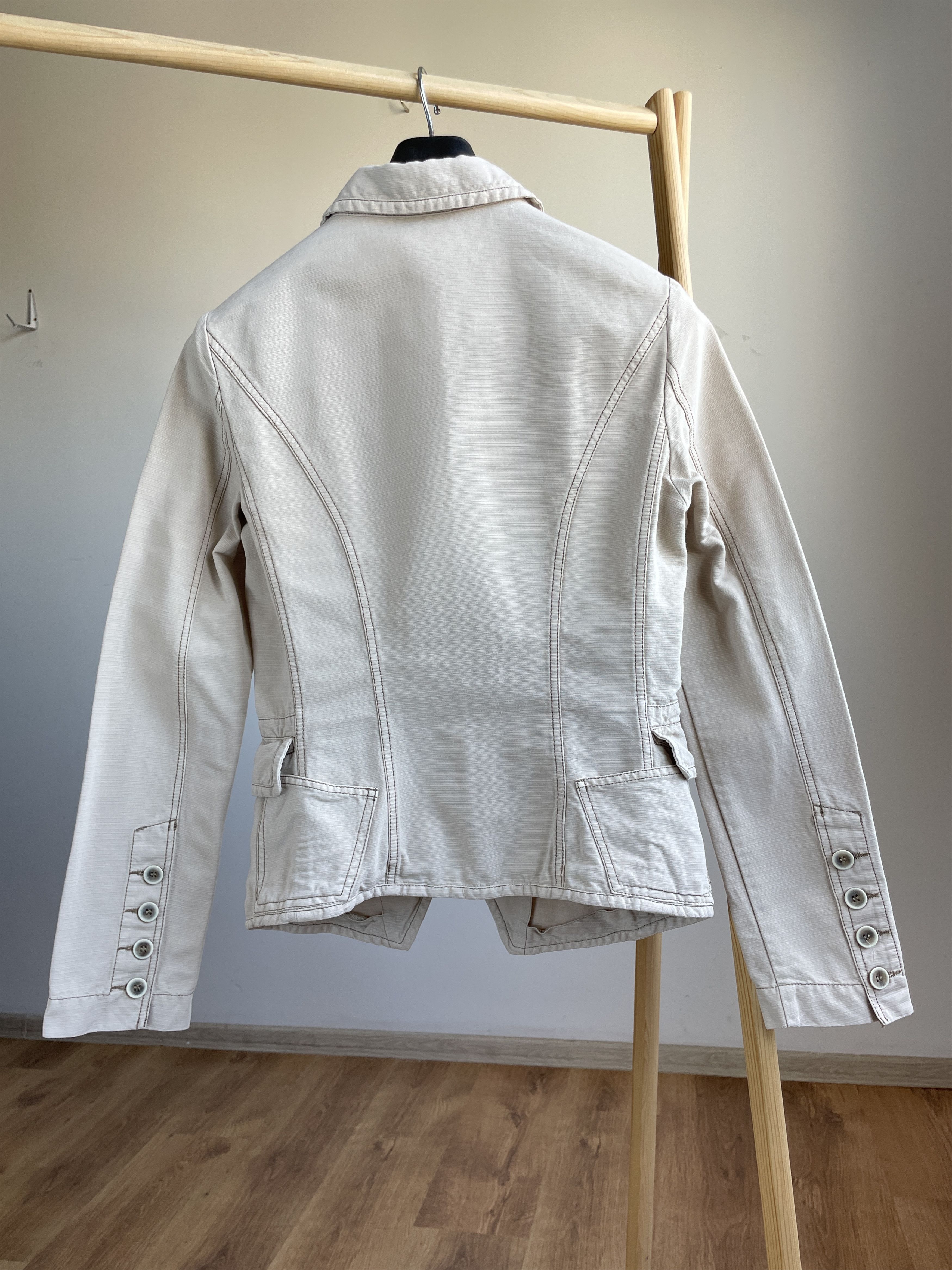 MAX&Co. Max & Co. Active Max Mara Womens Cotton Blazer Size XL / US 12-14 / IT 48-50 - 2 Thumbnail