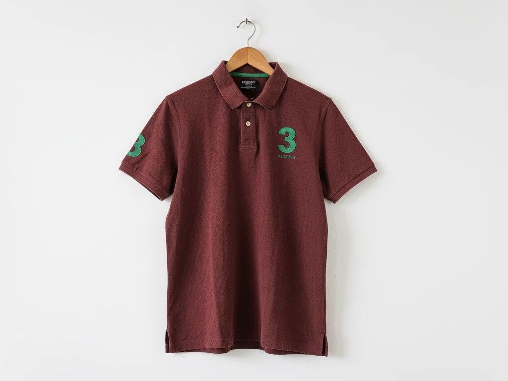Hackett Hackett London Polo Shirt Bordeaux Number Logo Cotton Men L Size US L / EU 52-54 / 3 - 1 Thumbnail