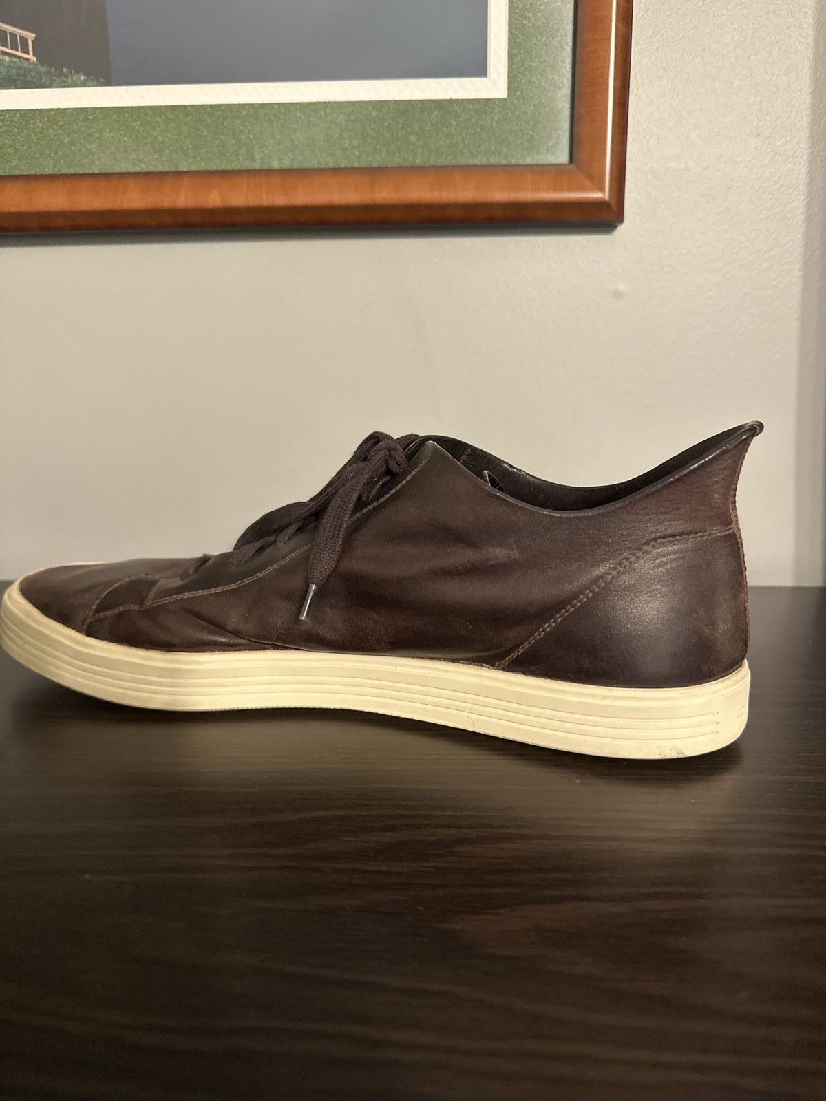 Rick Owens Rick Owens Mastodon Low Cut Sneakers - Brown Size 44 / 11 US Size US 11 / EU 44 - 8 Thumbnail