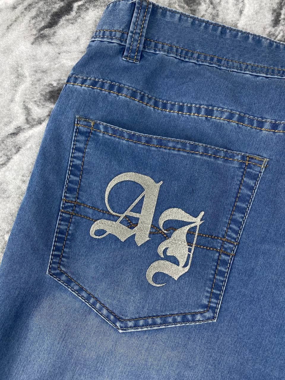 Armani Vintage Armani Jeans Denim Jeans Big Logo Men Size 38 Blue Size US 38 / EU 54 - 5 Thumbnail